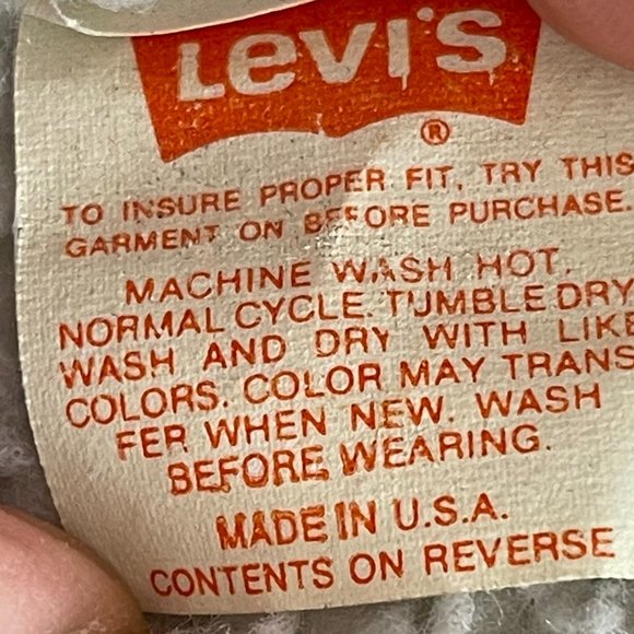 VTG Levis' Acid Wash Jean Sherpa Trucker Jacket - Picture 3 of 12